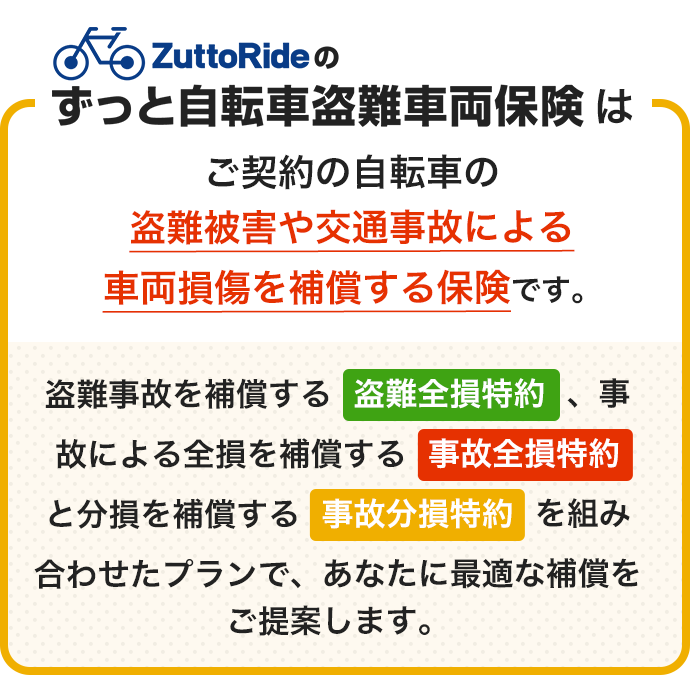 ずっと自転車盗難車両保険とは？